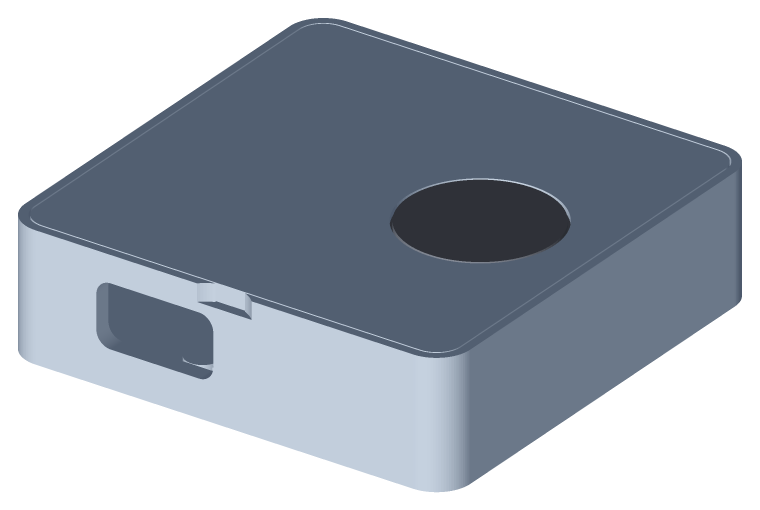Render do dispositivo Standalone Fingerprint Key fechado
